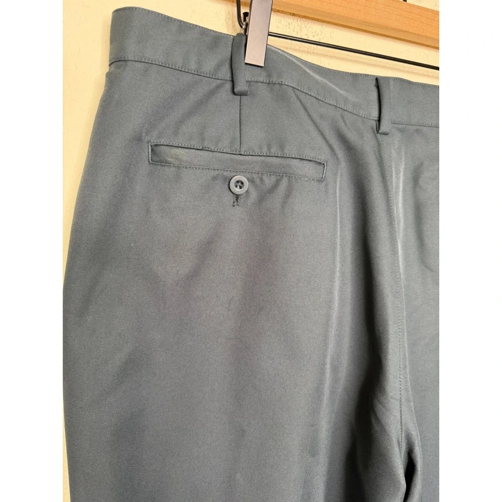 Nike Golf Dri-FIT Pants 36x34 Black Standard Fit Flat Front Performance Trousers